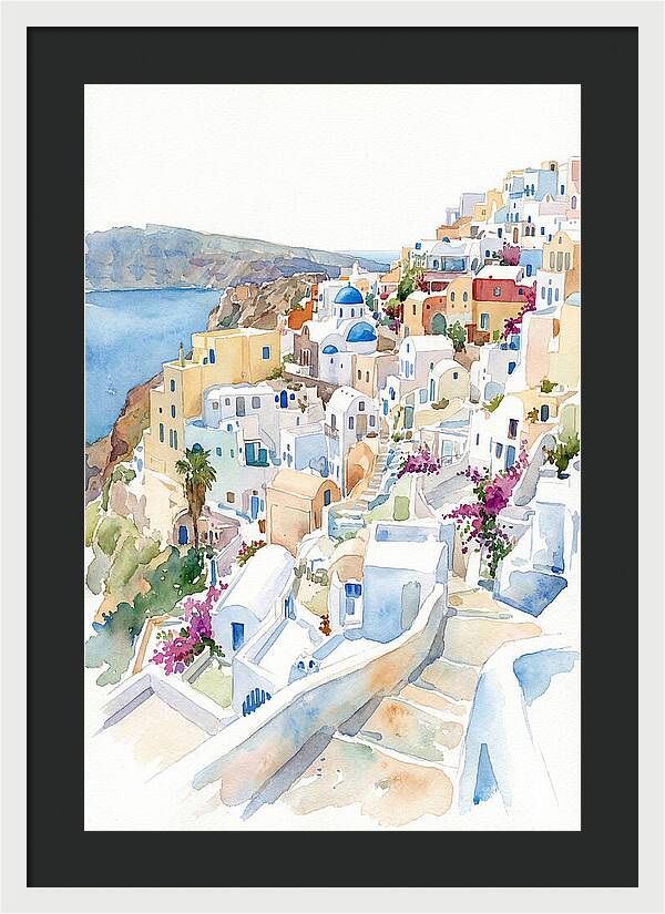 Quaint Village Life In Greece