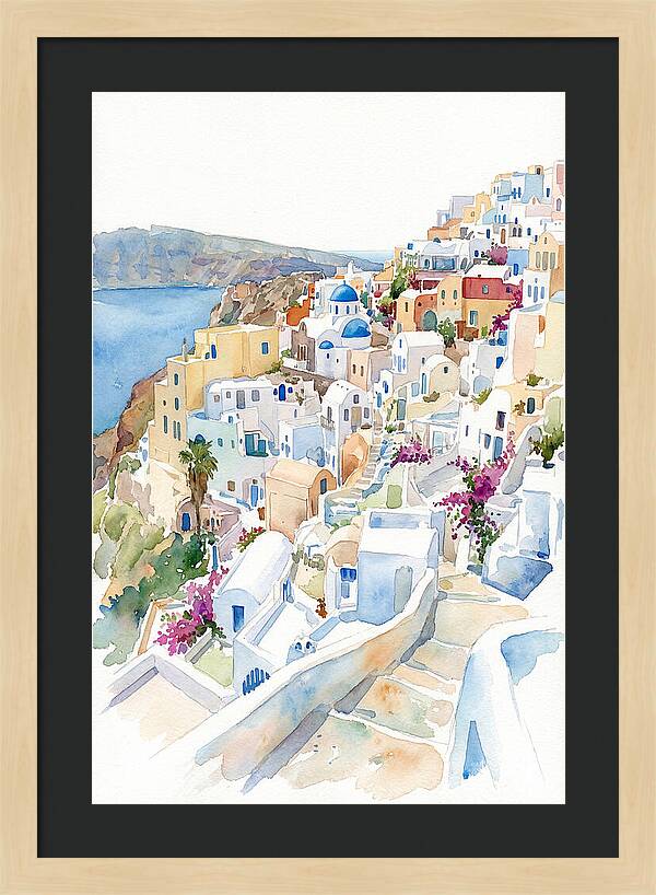 Quaint Village Life In Greece