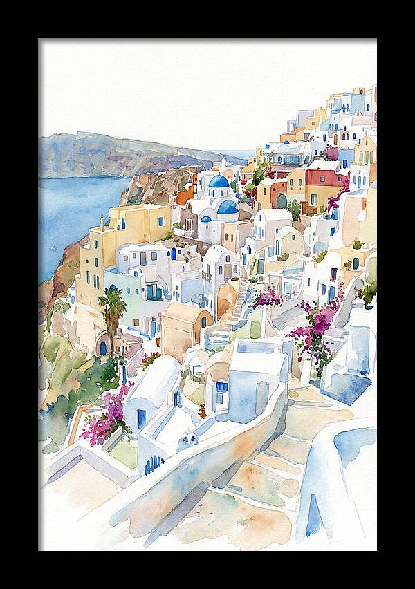 Quaint Village Life In Greece