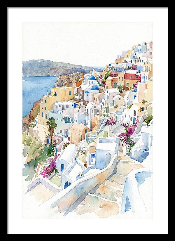 Quaint Village Life In Greece