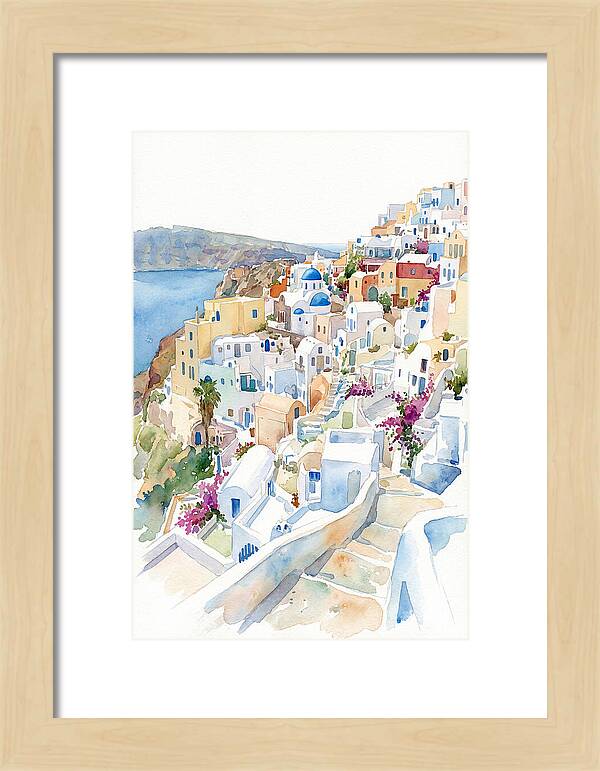 Quaint Village Life In Greece