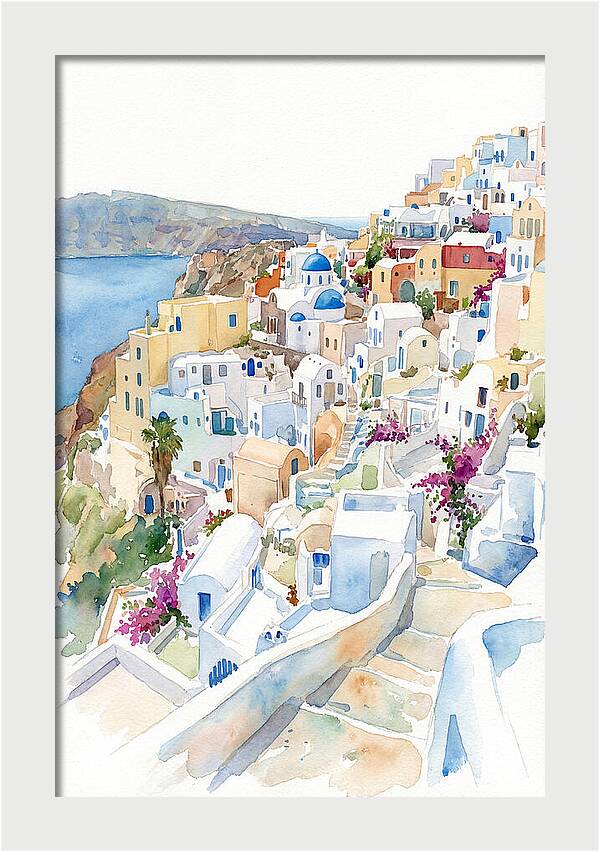 Quaint Village Life In Greece