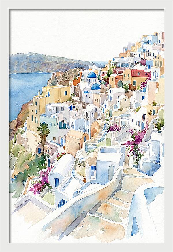 Quaint Village Life In Greece