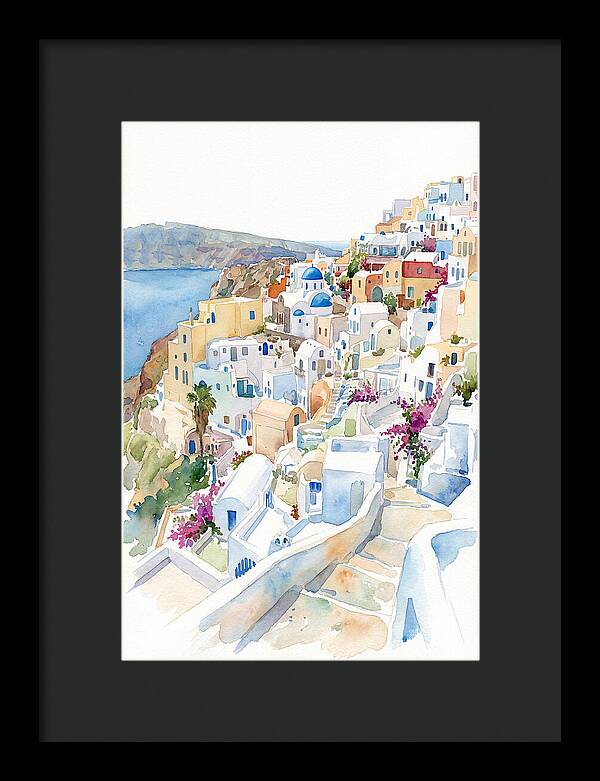 Quaint Village Life In Greece
