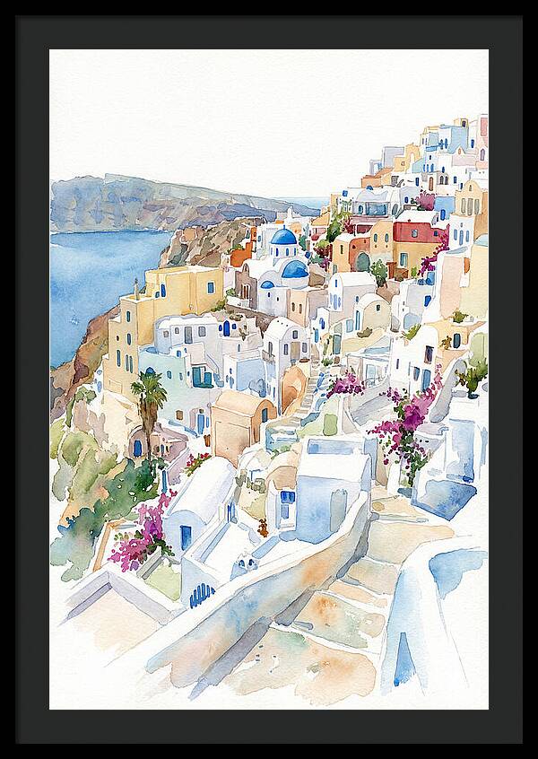 Quaint Village Life In Greece