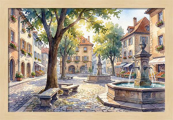 Quaint Village Square Delight