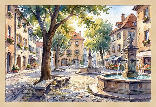 Quaint Village Square Delight