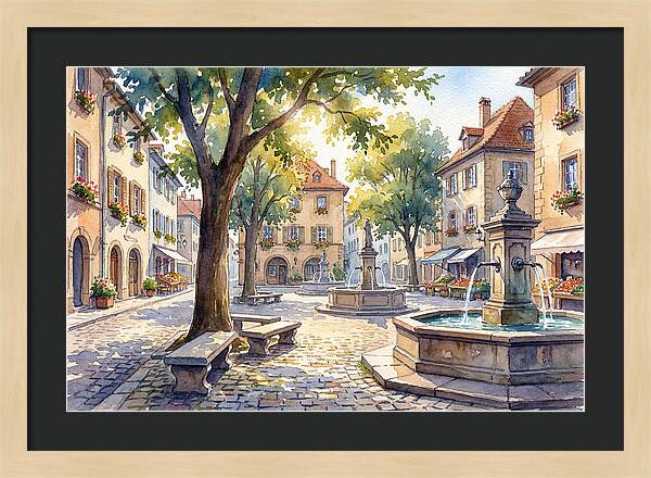 Quaint Village Square Delight