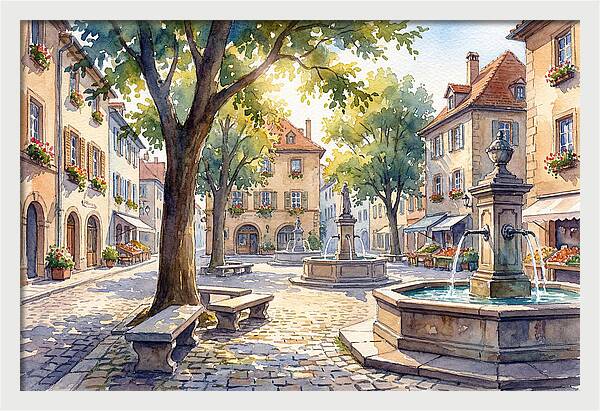 Quaint Village Square Delight