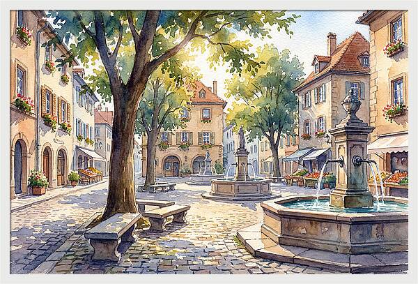 Quaint Village Square Delight