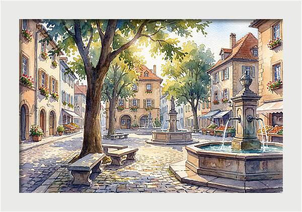 Quaint Village Square Delight