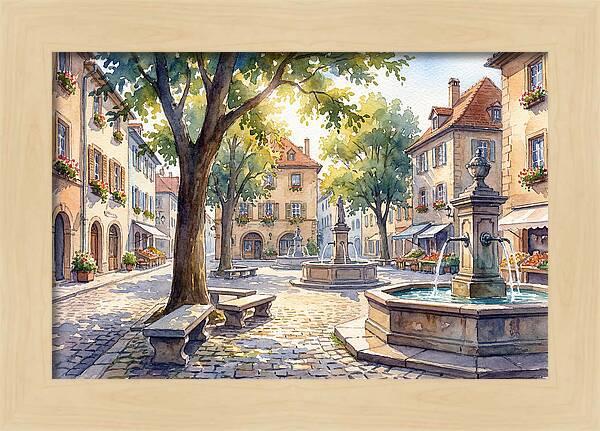 Quaint Village Square Delight