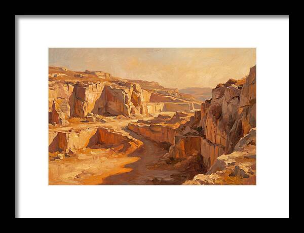 Quarry Landscape At Dusk