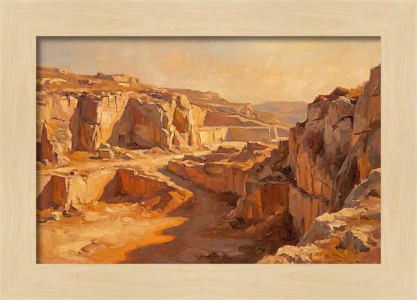 Quarry Landscape At Dusk