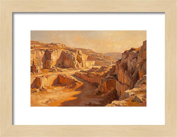 Quarry Landscape At Dusk