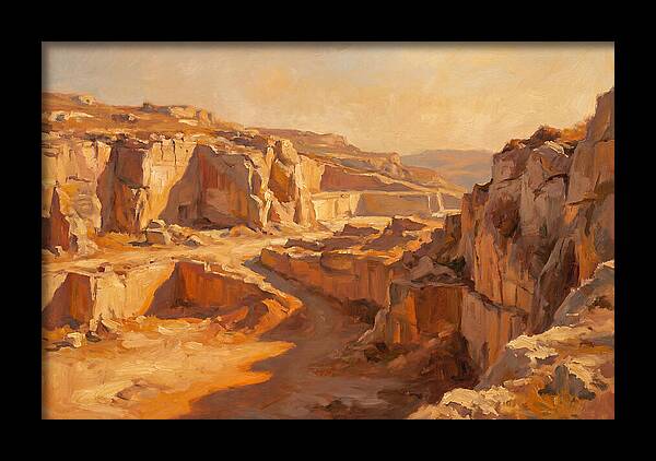 Quarry Landscape At Dusk