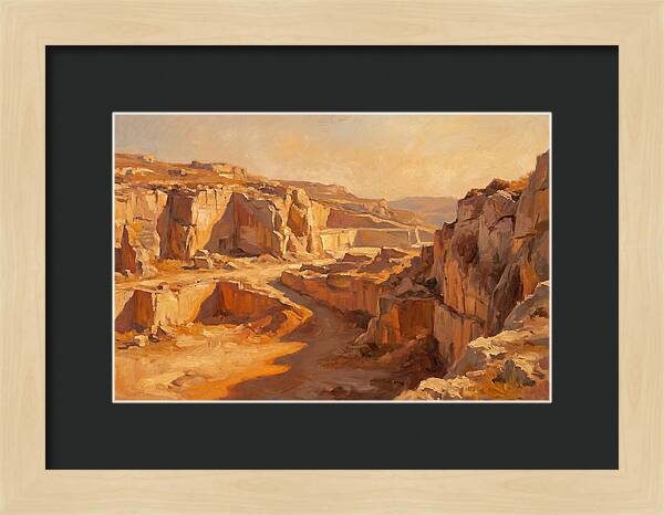 Quarry Landscape At Dusk