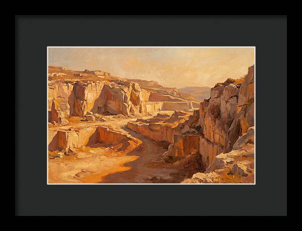 Quarry Landscape At Dusk