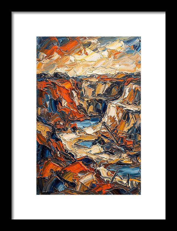 Quarry Landscape In Bold Colors