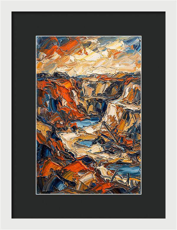 Quarry Landscape In Bold Colors