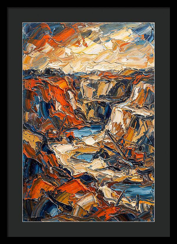 Quarry Landscape In Bold Colors