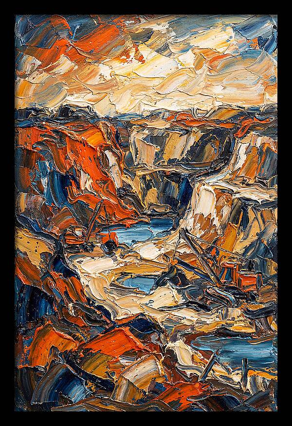 Quarry Landscape In Bold Colors