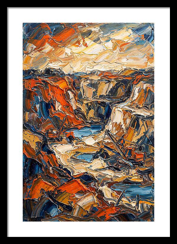 Quarry Landscape In Bold Colors