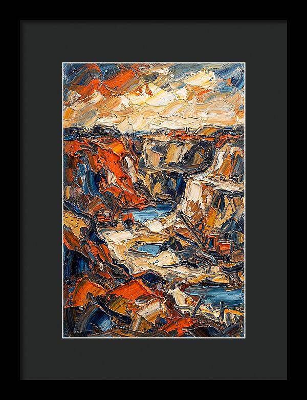 Quarry Landscape In Bold Colors