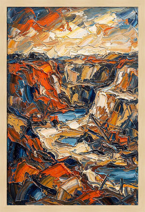 Quarry Landscape In Bold Colors