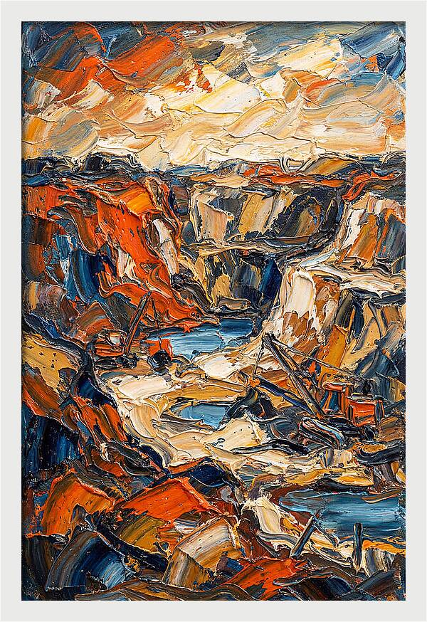 Quarry Landscape In Bold Colors