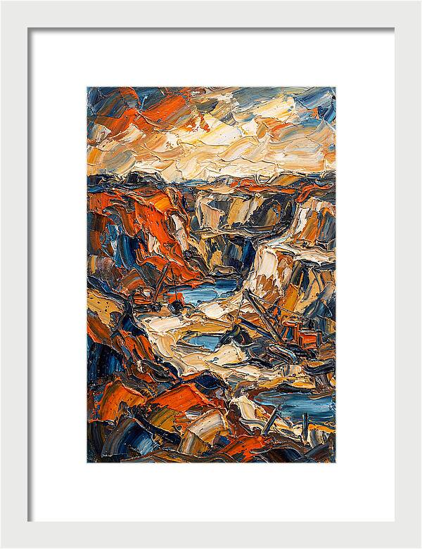 Quarry Landscape In Bold Colors
