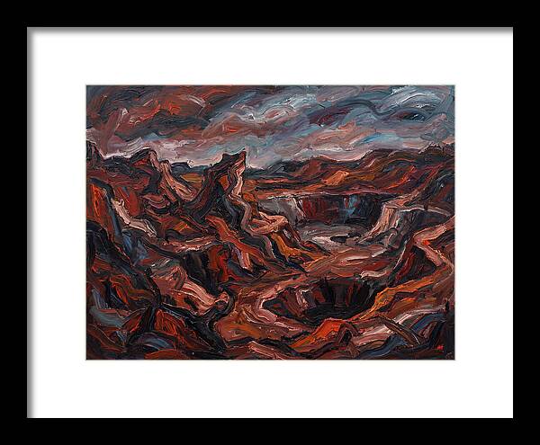 Quarry Landscape In Expressionist Style