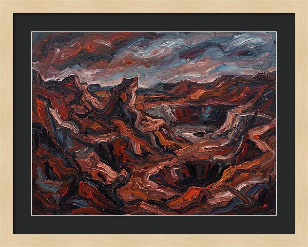 Quarry Landscape In Expressionist Style