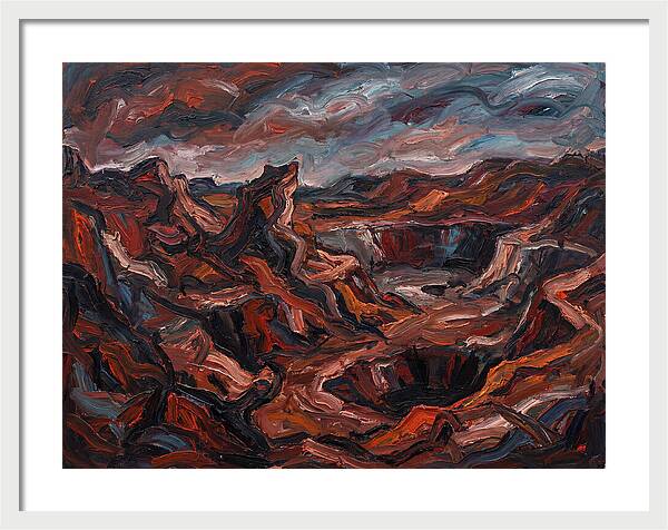 Quarry Landscape In Expressionist Style