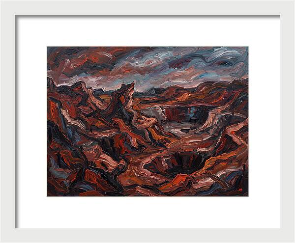 Quarry Landscape In Expressionist Style