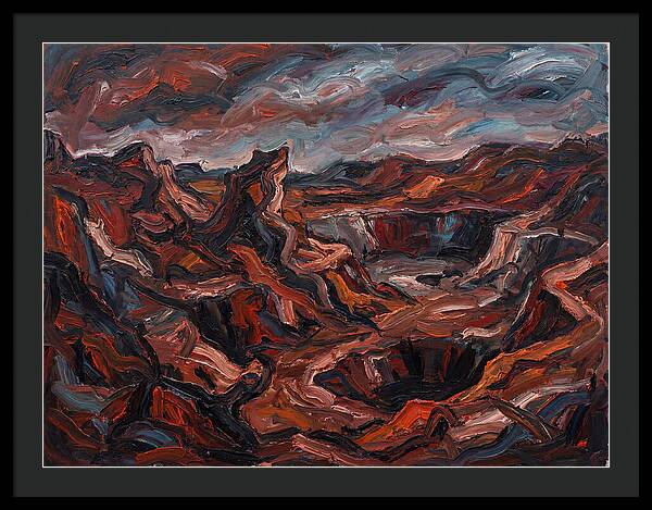 Quarry Landscape In Expressionist Style