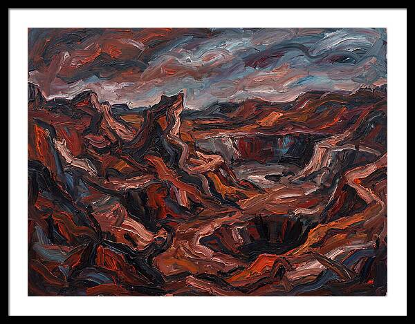 Quarry Landscape In Expressionist Style