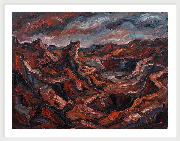 Quarry Landscape In Expressionist Style
