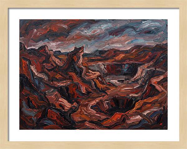 Quarry Landscape In Expressionist Style