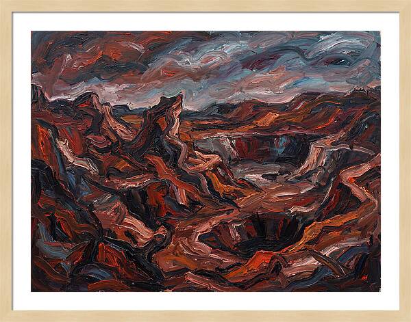 Quarry Landscape In Expressionist Style