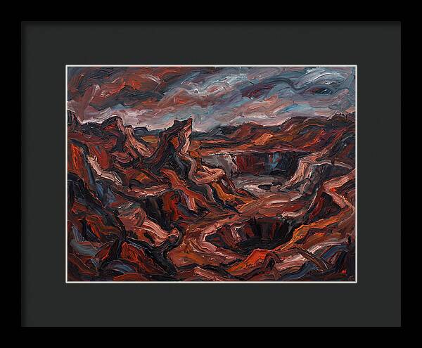 Quarry Landscape In Expressionist Style