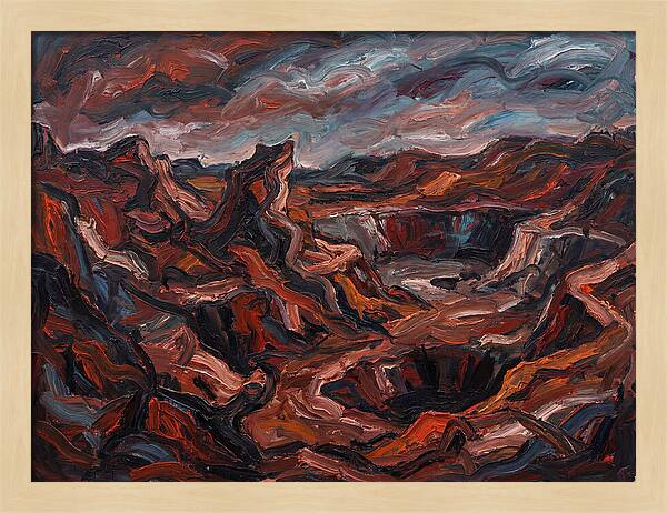 Quarry Landscape In Expressionist Style