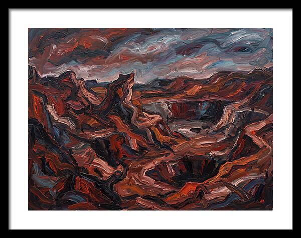 Quarry Landscape In Expressionist Style