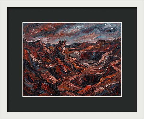 Quarry Landscape In Expressionist Style