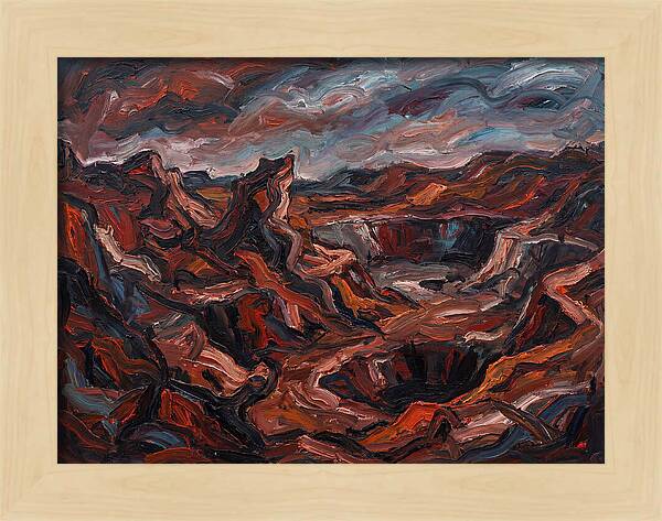Quarry Landscape In Expressionist Style