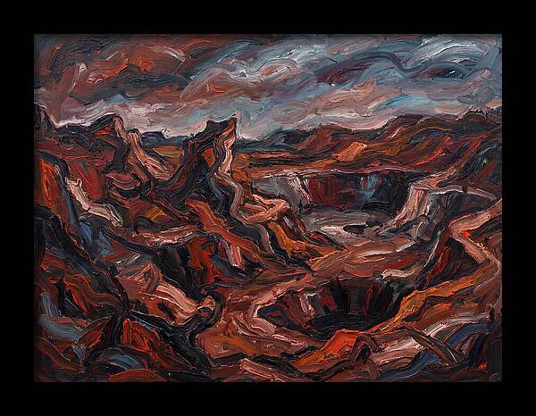Quarry Landscape In Expressionist Style