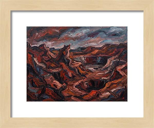 Quarry Landscape In Expressionist Style