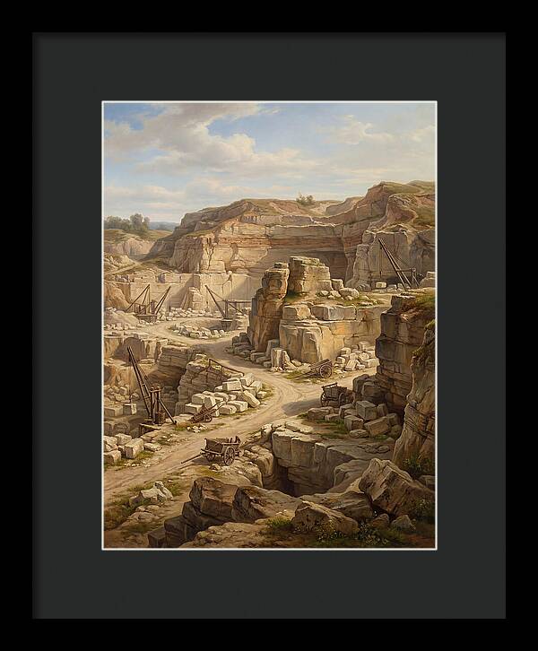Quarry Landscape In Realism
