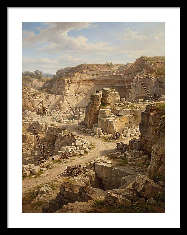 Quarry Landscape In Realism