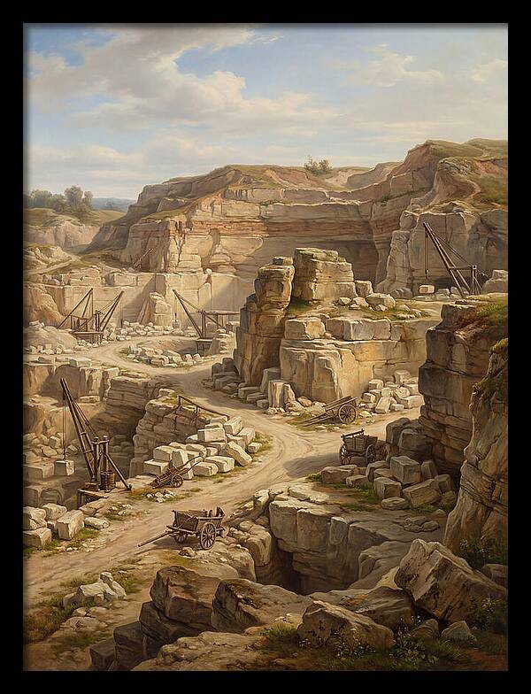 Quarry Landscape In Realism